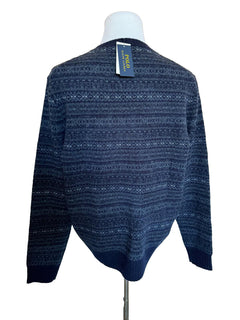 NWT $198 Polo Ralph Lauren Men's Knit Wool Alpaca Hair Sweater Blue XL