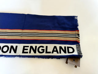NWT $470 Burberry Cotton Scarf  Denim Blue 185 cm x 100 cm 8067360 Italy
