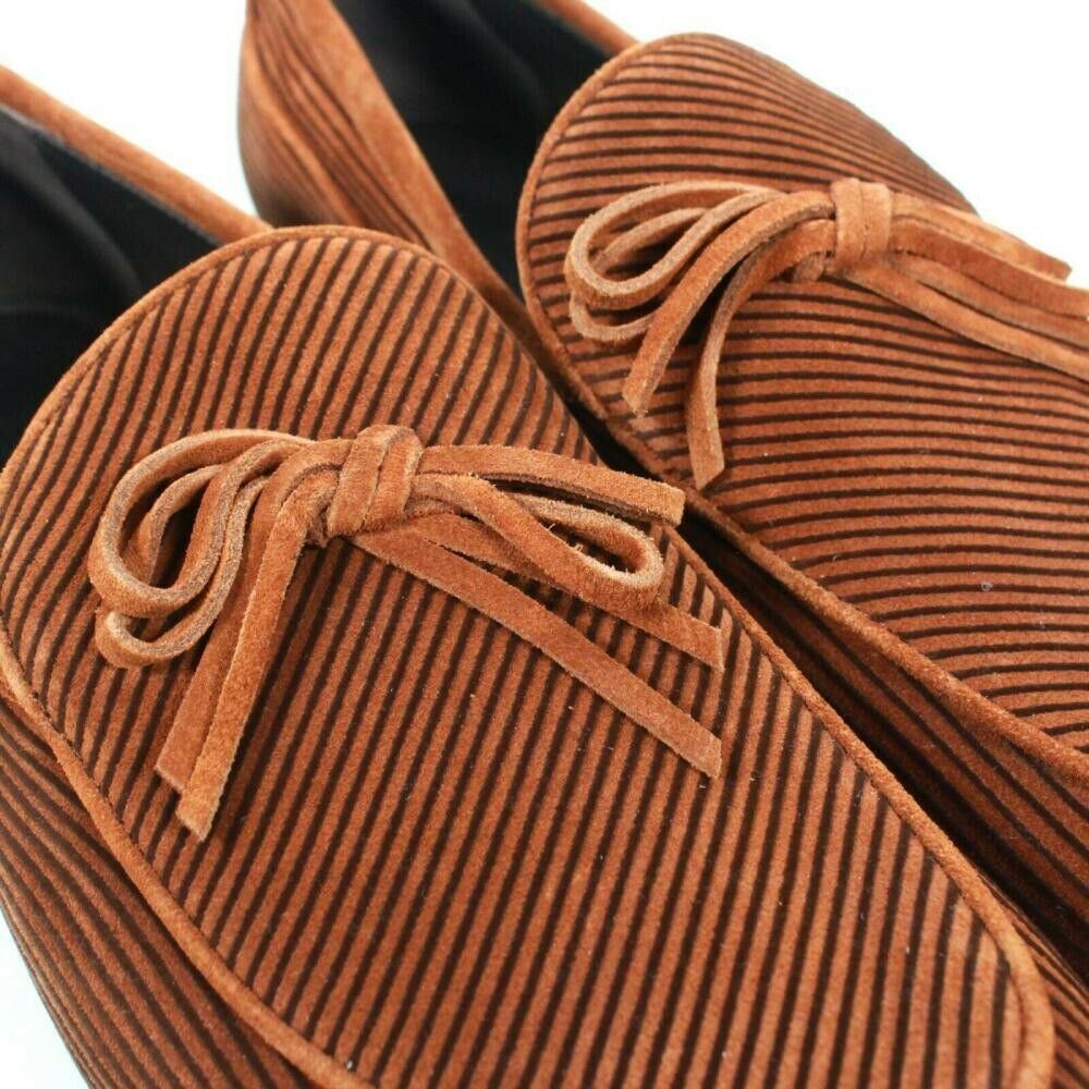 NIB $830 Bottega Veneta Men's Velour Suede Shoes Brown 10 US (43 Euro) 532850