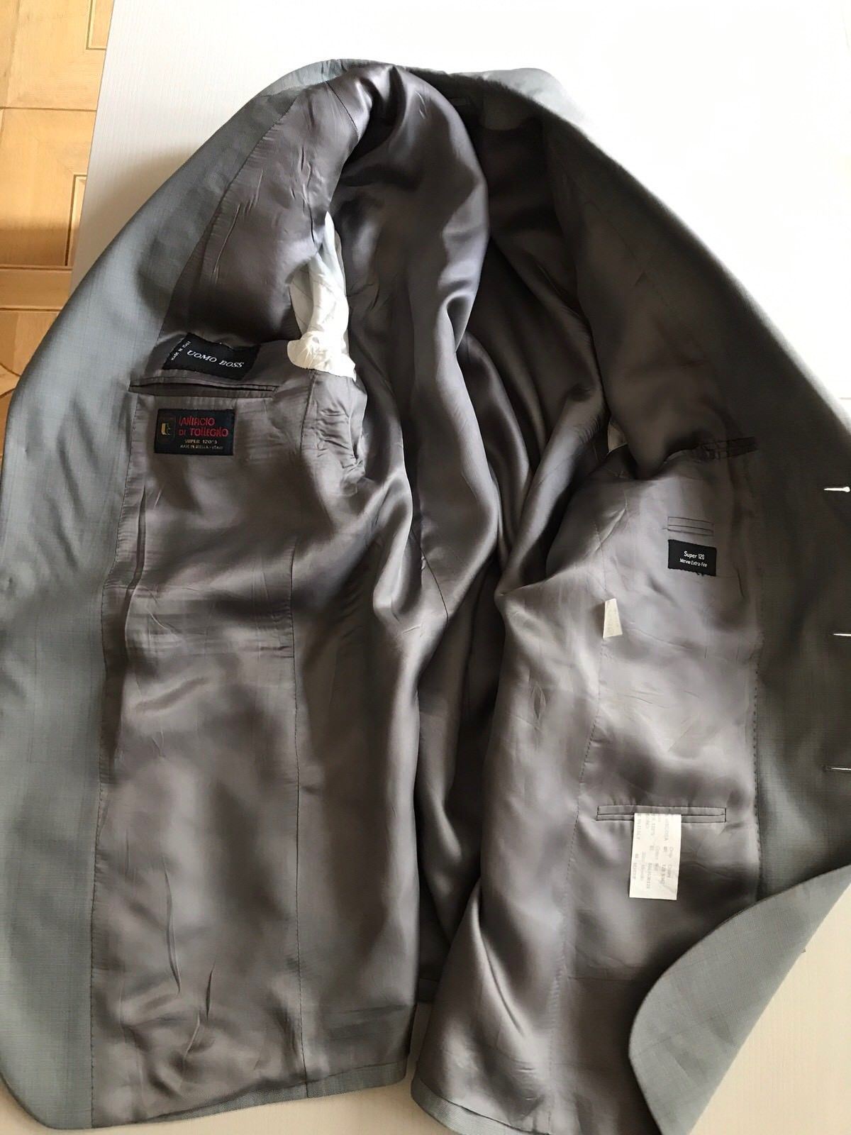 Uomo Boss Men's Sport Coat Blazer Gray 38 US ( 48 Eur ) Italy - BAYSUPERSTORE