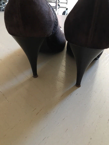 Fabi Women's Suede Shoes Dark Brown Size 8 US ( 38 EU ) Italy - BAYSUPERSTORE