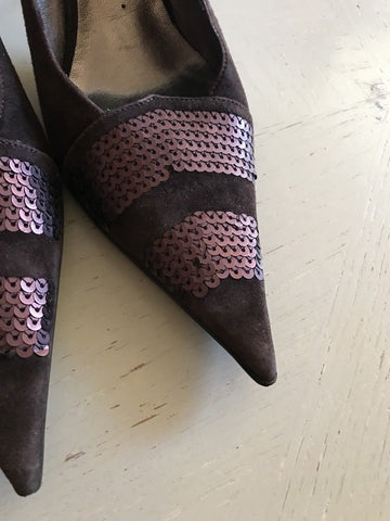 Fabi Women's Suede Shoes Dark Brown Size 8 US ( 38 EU ) Italy - BAYSUPERSTORE