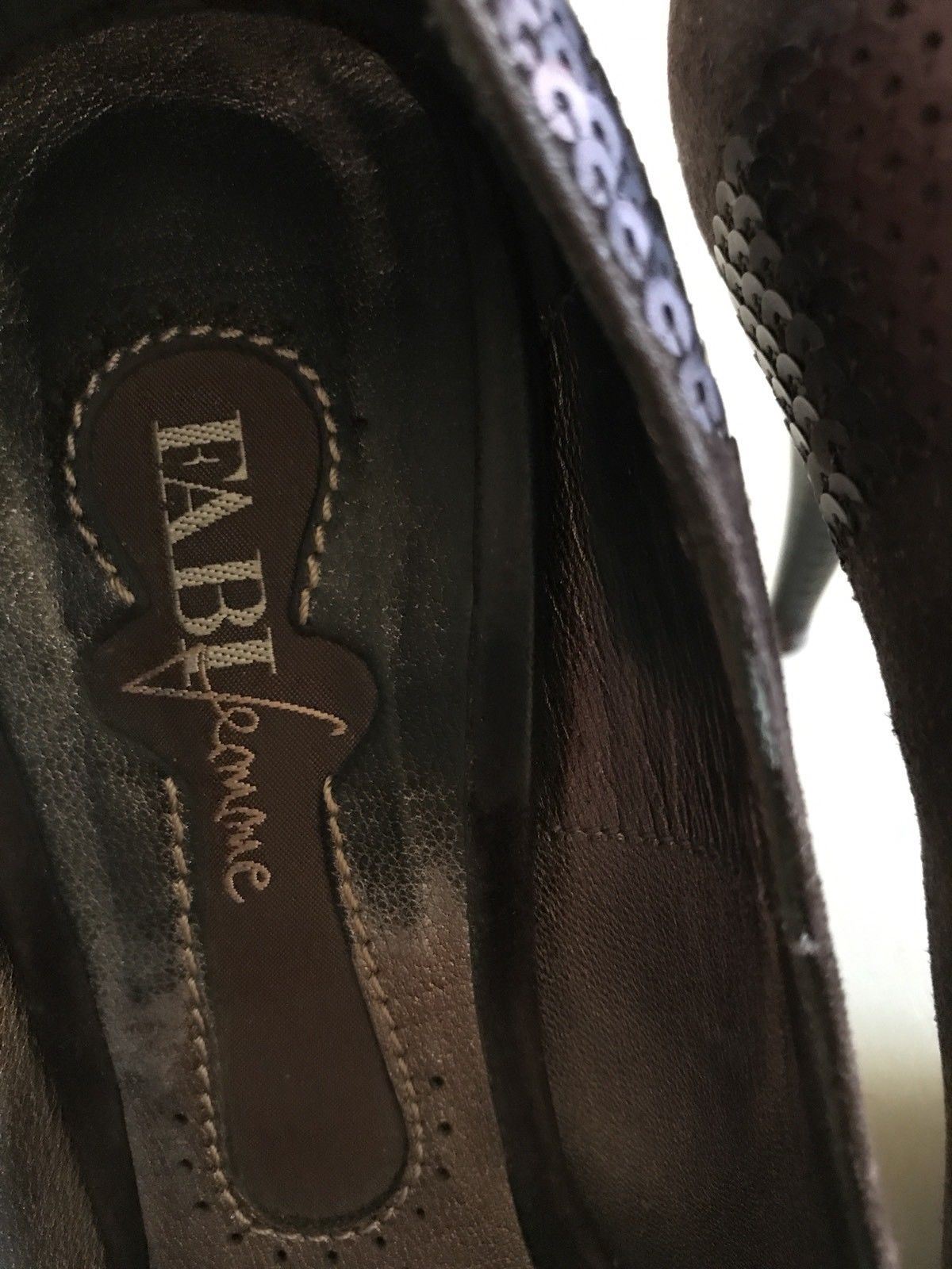 Fabi Women's Suede Shoes Dark Brown Size 8 US ( 38 EU ) Italy - BAYSUPERSTORE