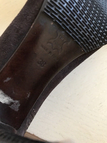 Fabi Women's Suede Shoes Dark Brown Size 8 US ( 38 EU ) Italy - BAYSUPERSTORE