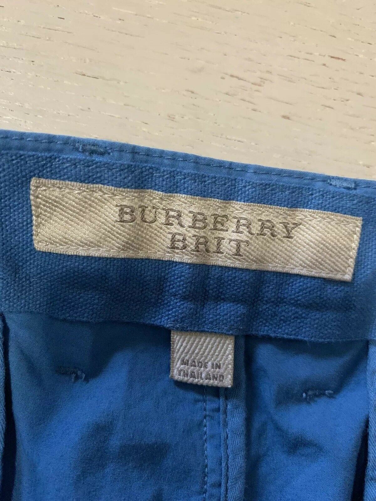 New $195 Burberry Brit Short Pants Lupin Blue Size 42