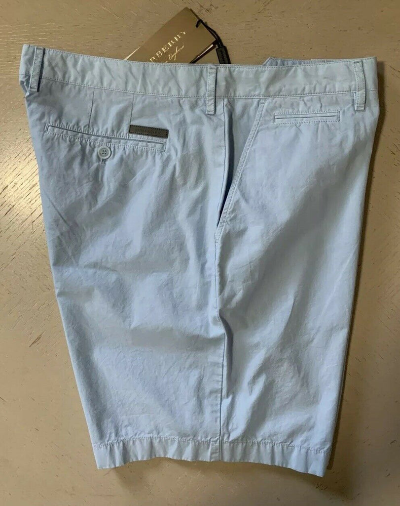 Neue kurze Burberry-Hose für 195 $ in Pale Opal Blue, Größe 36