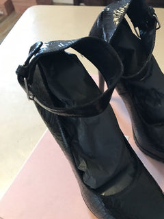 NIB Miu Miu Prada Women's Calzature Cracle Classic Pumps Black 39 Italy $730 - BAYSUPERSTORE