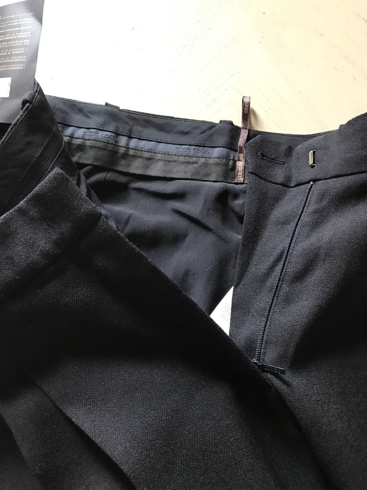 New $1095 Roberto Cavalli Women's  Pants / Skirt Black 46 Eu (16 US ) Italy - BAYSUPERSTORE
