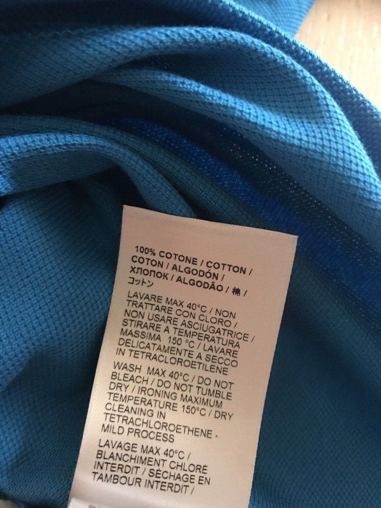 Neu mit Etikett: 390 $ Bottega Veneta Herren-Poloshirt Blau-Royal 40 US (50 Eu) Italien