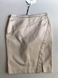 New $1245 Versace Collection Women’s Skirt Beige Size 4 US ( 40 Ita ) Italy