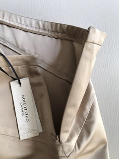 New $1245 Versace Collection Women’s Skirt Beige Size 4 US ( 40 Ita ) Italy