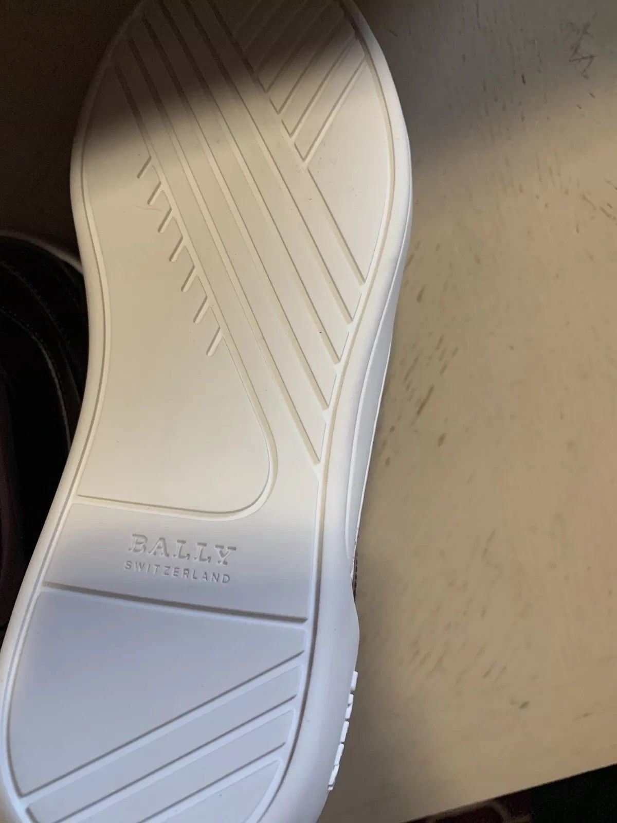 New $700 Bally Men Eticon Leather High-Top Sneakers Merlot 8 US Switzerland