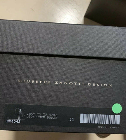 New $1190 Zanotti Mens Suede Boots Shoes DK Brown 8 US ( 41 Eu ) Italy