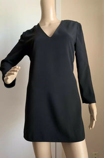 New $1090 Ralph Lauren Purple Label Women’s Blouse Long Black Size 4 Made In USA