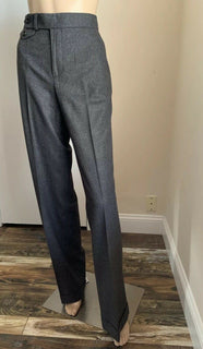 Neue 1250 $ Ralph Lauren Collection Purple Label Damenhose Grau 10 US