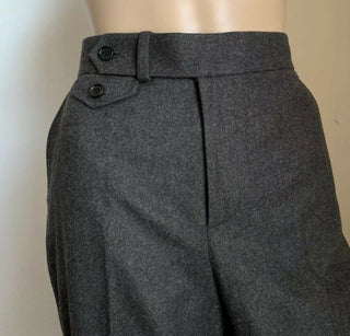 Neue 1250 $ Ralph Lauren Collection Purple Label Damenhose Grau 10 US