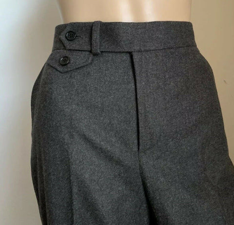 New $1250 Ralph Lauren Collection Purple Label Women's Pants Gray 10 US