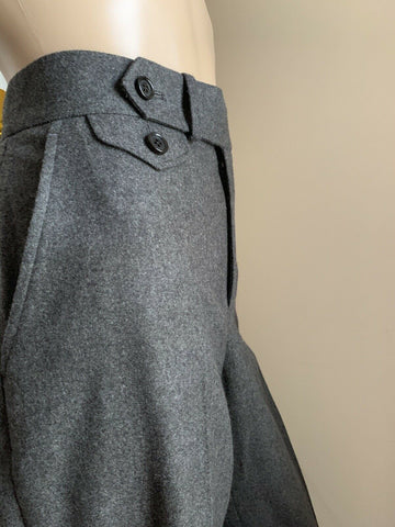 New $1250 Ralph Lauren Collection Purple Label Women's Pants Gray 10 US