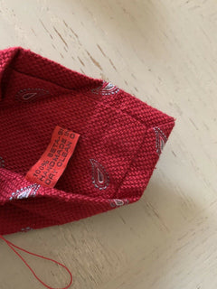 New $225 Isaia Silk Neck Tie Red Made in Italy