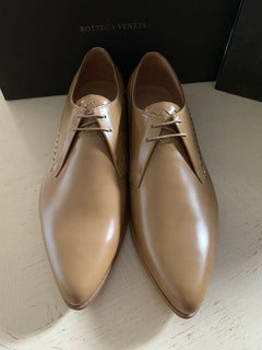 NIB $860 Bottega Veneta Mens Leather Shoes Color Brown 9 US ( 42 Eu ) Italy