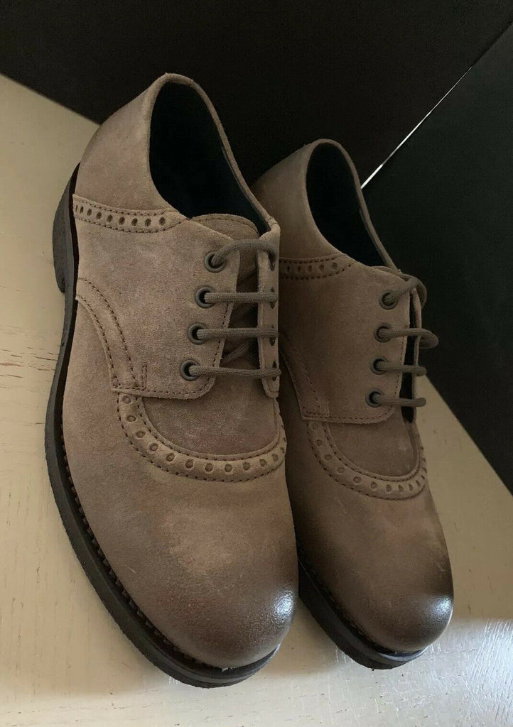 NIB $650 Bottega Veneta Mens Leather Shoes Color Steel/LT Brown 9 US/42 Eu