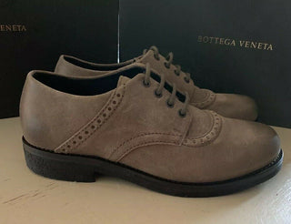NIB $650 Bottega Veneta Mens Leather Shoes Color Steel/LT Brown 9 US/42 Eu