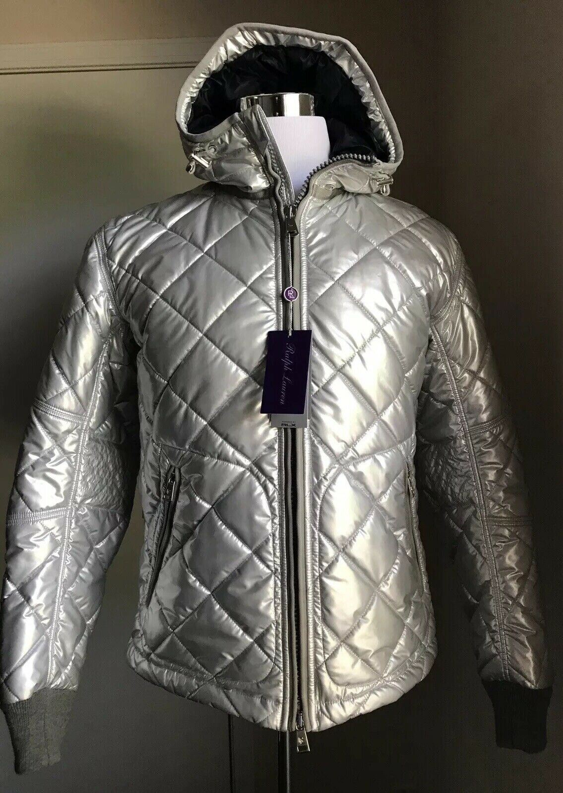 Новинка, 1295 долларов США, Ralph Lauren Purple Label RLX Мужская куртка-пуховик, пальто серебристого цвета, размер XL