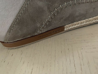 Neue $495 Ermenegildo Zegna Wildleder Espadrilles Schuhe Nude 11 US Italien