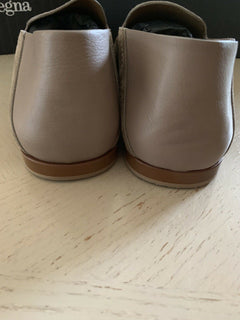 Neue $495 Ermenegildo Zegna Wildleder Espadrilles Schuhe Nude 11 US Italien