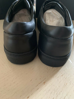 Neu $695 Herren Ralph Lauren Purple Label Leder-Sneakers Schuhe Schwarz 12 US Ita