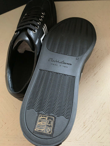 Новые мужские кожаные кроссовки Ralph Lauren Purple Label за 695 долларов США, черные 12 US Ita