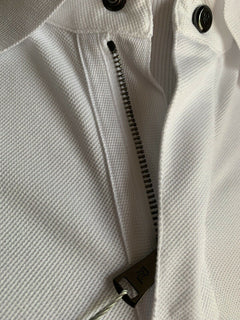Neu mit Etikett: 375 $ Ralph Lauren Purple Label Herren-Poloshirt Weiß XL Italien