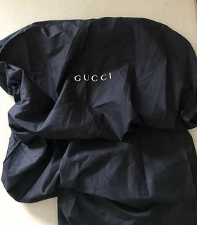 Brand New Gucci Garment Overcoat Dress Any Clothing Black Long Bag