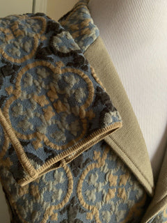 Neu mit Etikett: 4395 $ Giorgio Armani Herren Mantel Jacke Blazer Blau/Mehrfarbig 36 US/46 Eu