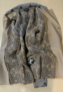 Neu mit Etikett: 4395 $ Giorgio Armani Herren Mantel Jacke Blazer Blau/Mehrfarbig 36 US/46 Eu