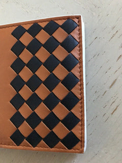 New Bottega Veneta Mens Wallet Orange/Black 113993 Italy