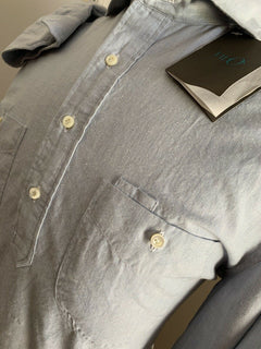 NWT $275 Eidos Napoli Herrenhemd Blau 42/16,5 Italien