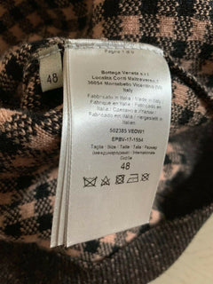 NWT $2700 Bottega Veneta Mens Cashmere/Leather Sweater Brown/Bla.M US ( 48 Eu )