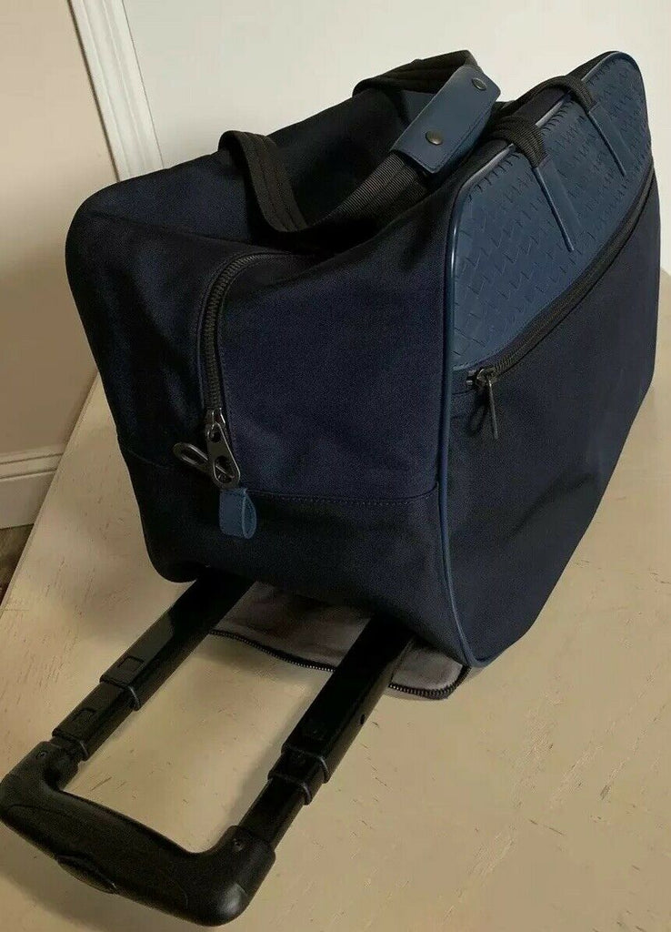 Neue Bottega Veneta Leder/Canvas Reisetasche DK Blue 422048 im Wert von 2500 $ Italien