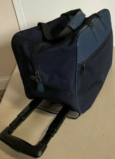 Neue Bottega Veneta Leder/Canvas Reisetasche DK Blue 422048 im Wert von 2500 $ Italien