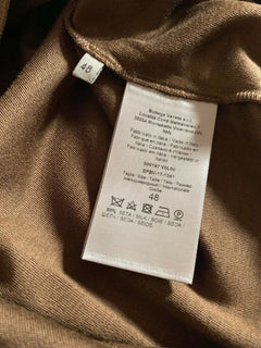 New $350 Bottega Veneta Men Silk/Cotton Tank Top T Shirt Camel S US ( 48 Eu )