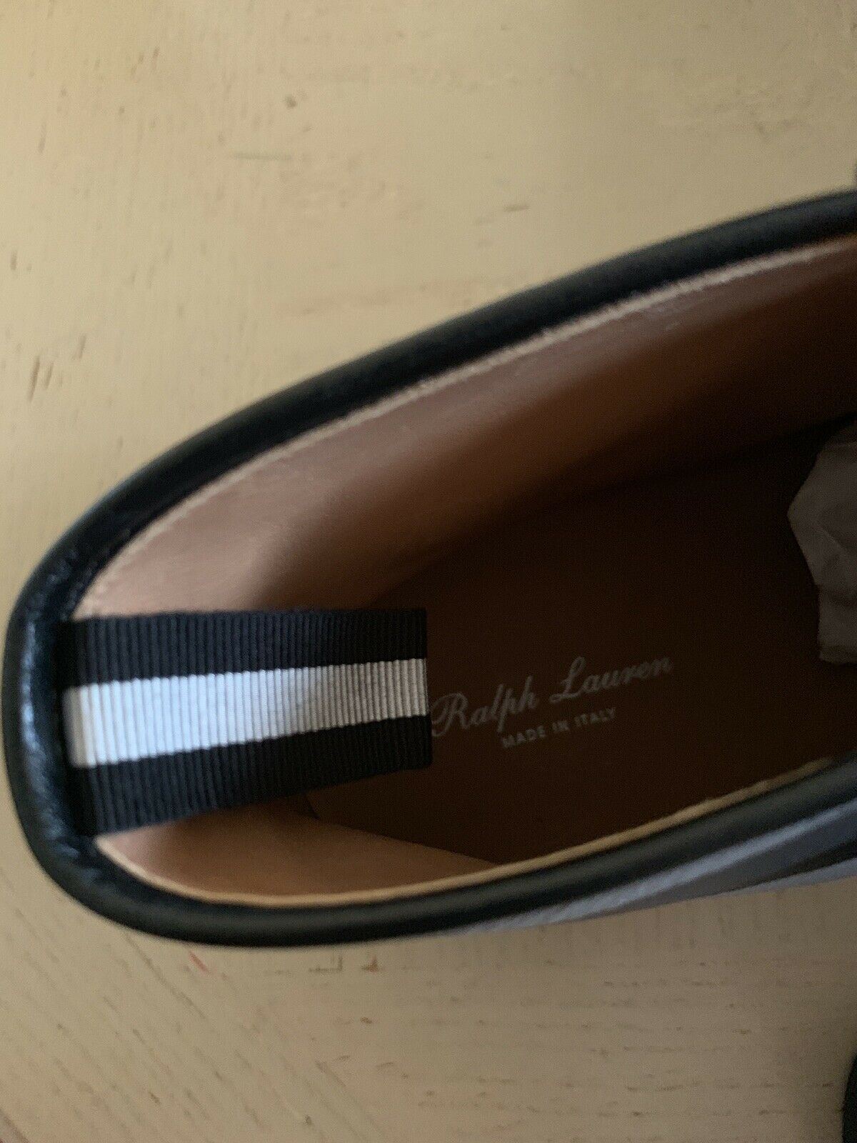 New $895 Ralph Lauren Purple Label Men Leather Sneakers Boots Shoes Black 12 US
