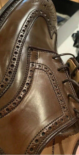Neue 1350 $ Ralph Lauren Cordovan Leder Herrenschuhe 11 US Handgefertigt in England