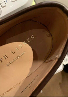 Neue 1350 $ Ralph Lauren Cordovan Leder Herrenschuhe 11 US Handgefertigt in England