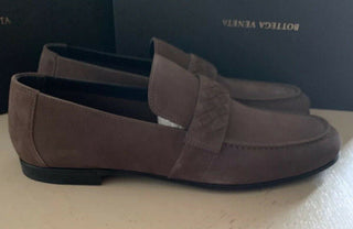 NIB $780 Bottega Veneta Herren Wildleder-Loafer-Schuhe Dunkelbraun 13 US (46 Eu) Ita 