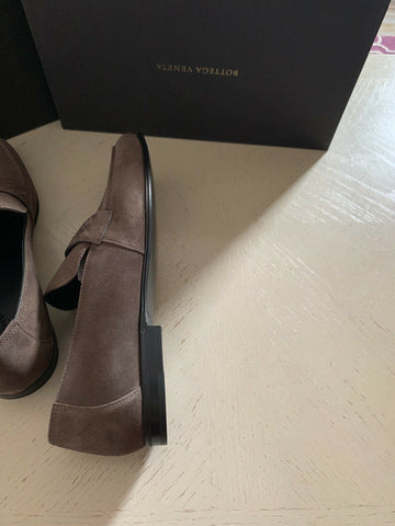 NIB $780 Bottega Veneta Herren Wildleder-Loafer-Schuhe Dunkelbraun 13 US (46 Eu) Ita 