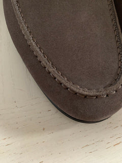 NIB $780 Bottega Veneta Herren Wildleder-Loafer-Schuhe Dunkelbraun 13 US (46 Eu) Ita 