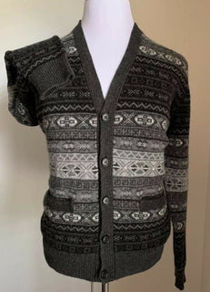 Neu mit Etikett: 1695 $ Ralph Lauren Purple Label Herren-Kaschmir-Cardigan-Pullover Grau L Italien