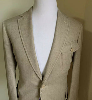 Neu mit Etikett: 4995 $ Ralph Lauren Purple Label Herren-Sportmantel-Blazer LT Brown 42L Handgefertigt