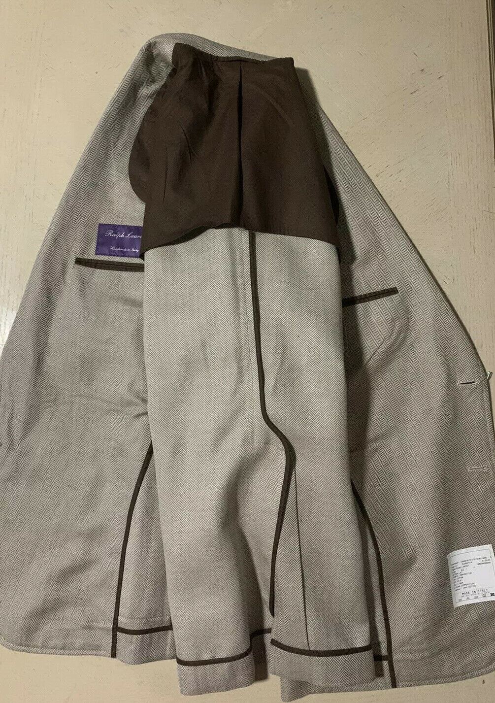 NWT $4995 Ralph Lauren Purple Label Men Sport Coat Blazer LT Brown 42L Hand made